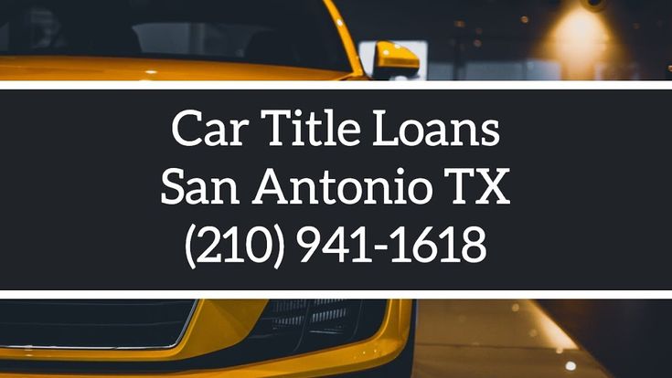 Used car loans san antonio 